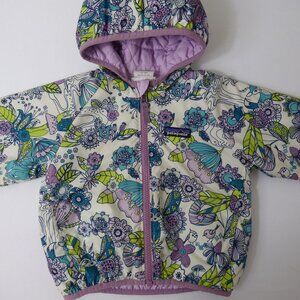 Patagonia Reversable Down Hooded Jacket, Size 12-18 Months